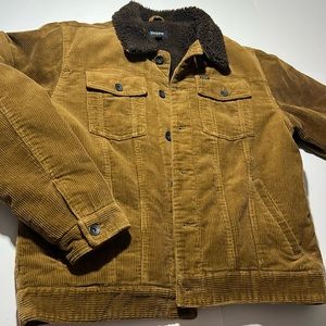 Corduroy jacket Woolly inside thick and warm